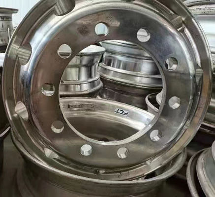 12R πλάτος λεωφορείου Αλουμινίου τροχούς 22.5 για Zhongtong λεωφορείου Κωνκώδους σχεδιασμού